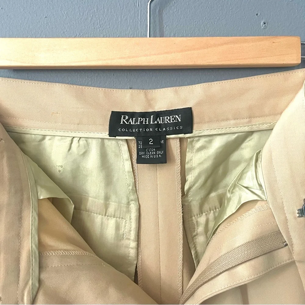 Ralph Lauren, Cotton/Twill, Wide Leg Trousers - Picture 4 of 5